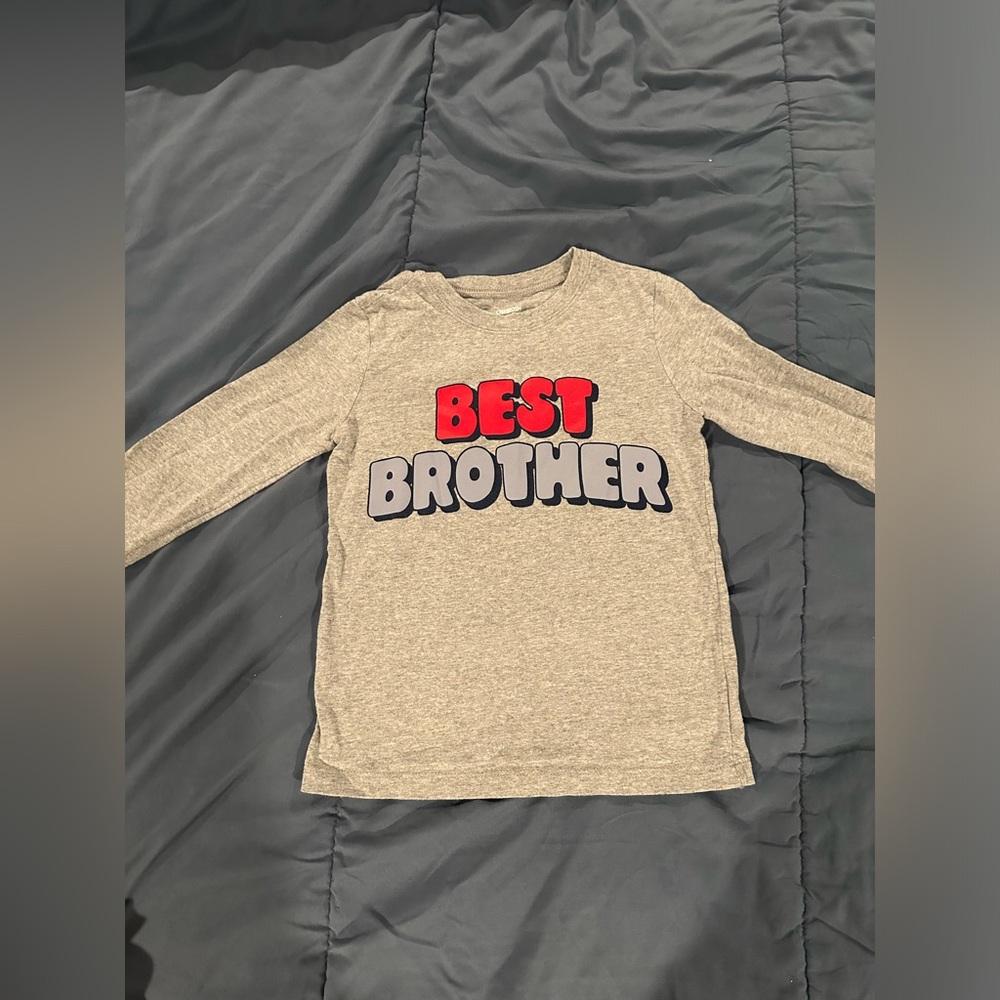 Oshkosh Best Brother long sleeve t- shirt, 4T, EUC